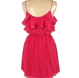 Rebecca Taylor ruffle pink tank top dress designer